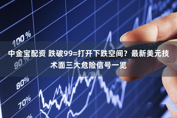 中金宝配资 跌破99=打开下跌空间？最新美元技术面三大危险信号一览